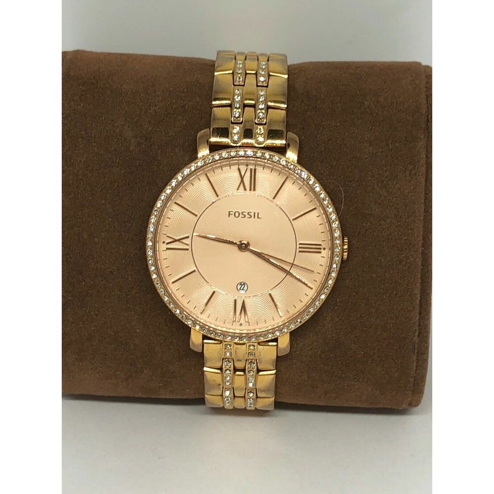 Fossil ES3546 Jaqueline Rose Dial Rose Gold-plated Women's Analog Watch Bb551